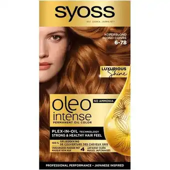 Trekpleister Syoss Oleo Intense 6-78 Koperblond Haarkleuring aanbieding