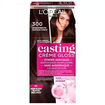Trekpleister L'Oréal Paris Casting Crème Gloss 300 Donkerbruin Semi-Permanente Haarkleuring aanbieding