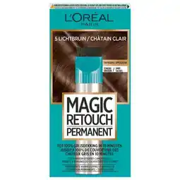 Trekpleister L'Oréal Paris Magic Retouch 5 Lichtbruin Permanente Haarkleuring aanbieding