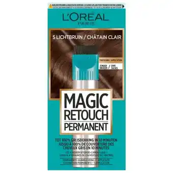 Trekpleister L'Oréal Paris Magic Retouch 5 Lichtbruin Permanente Haarkleuring aanbieding