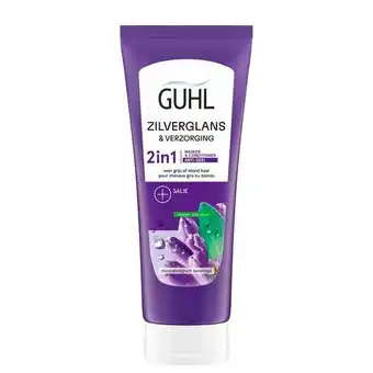 Trekpleister Guhl Zilverglans & Verzorging Anti-Geel 2-in-1 Masker en Conditioner aanbieding