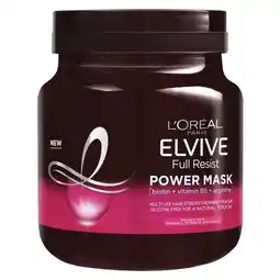 Trekpleister L'Oréal Paris Elvive Full Resist Power Mask Haarmasker aanbieding