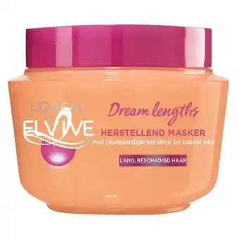 Trekpleister L'Oréal Paris Elvive Dream Lengths Herstellend Masker aanbieding