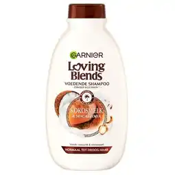 Trekpleister Garnier Loving Blends Kokosmelk & Macadamia Shampoo aanbieding