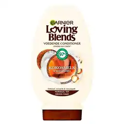 Trekpleister Garnier Loving Blends Kokosmelk & Macadamia Conditioner aanbieding