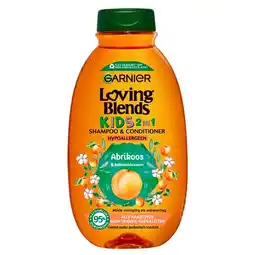 Trekpleister Garnier Loving Blends Kids Abrikoos 2-in-1 Shampoo & Conditioner aanbieding