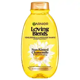 Trekpleister Garnier Loving Blends Sun-Kissed Chamomile & Bloemenhoning Verhelderende & Glansgevende Shampoo aanbieding