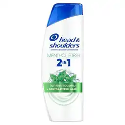 Trekpleister Head & Shoulders Menthol Fresh 2-in-1 Antiroosshampoo aanbieding