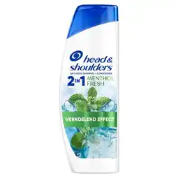 Trekpleister Head & Shoulders Menthol Fresh 2-in-1 Antiroosshampoo aanbieding
