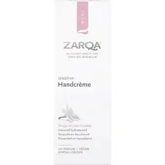 Trekpleister Zarqa Sensitive Handcrème aanbieding