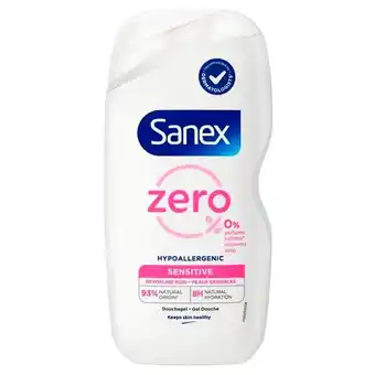 Trekpleister Sanex Zero% Hypoallergene Douchegel aanbieding