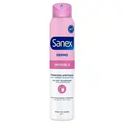 Trekpleister Sanex Dermo Invisible 24-Uur Antitranspirant Spray aanbieding