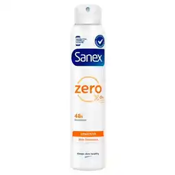 Trekpleister Sanex Zero% Sensitive 48H Deodorant Spray aanbieding
