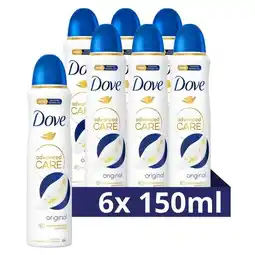 Trekpleister Dove Advanced Care Original Antitranspirant Deodorant Spray aanbieding