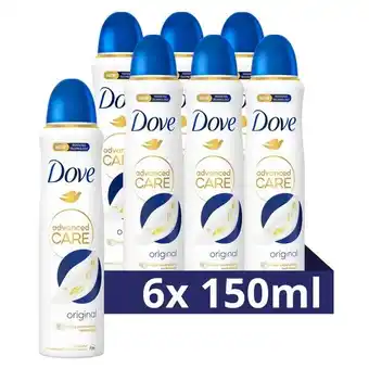 Trekpleister Dove Advanced Care Original Antitranspirant Deodorant Spray aanbieding