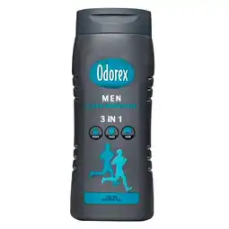 Trekpleister Odorex Men Clean Protection 3-in-1 Showergel aanbieding