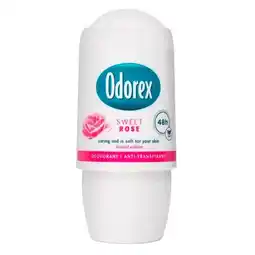 Trekpleister Odorex Sweet Rose Deodorant Roller aanbieding