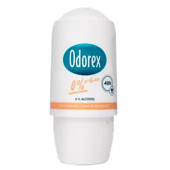 Trekpleister Odorex 0% Perfume Deodorant Roller aanbieding