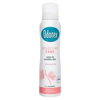 Trekpleister Odorex Sensitive Care Deodorant Spray aanbieding