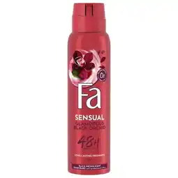 Trekpleister Fa Sensual Glamorous Black Orchid Deodorant Spray aanbieding