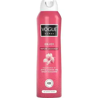 Trekpleister Vogue Enjoy Parfum Deodorant Spray aanbieding