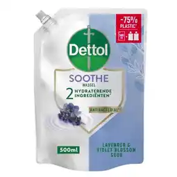 Trekpleister Dettol Relaxing Lavendel Anti-bacteriële Wasgel Navulling aanbieding