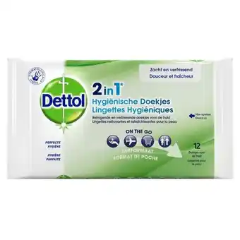 Trekpleister Dettol 2-in-1 Hygiënische Doekjes aanbieding