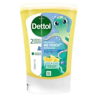 Trekpleister Dettol No-Touch Kids Citrus Antibacteriële Tonic Handzeep Navulling aanbieding