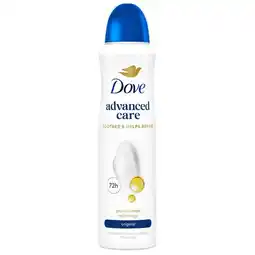 Trekpleister Dove Advanced Care Antitranspirant Original Deodorant Spray aanbieding