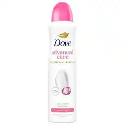 Trekpleister Dove Advanced Care Beauty Finish Antitranspirant Deodorant Spray aanbieding