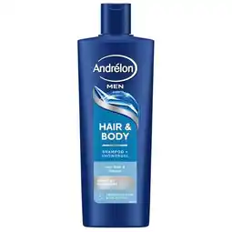 Trekpleister Andrélon Men Hair & Body Shampoo en Showergel aanbieding