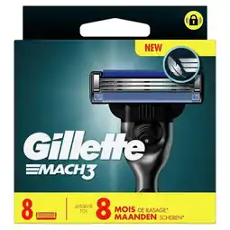 Trekpleister Gillette Mach3 Base Scheermesjes aanbieding
