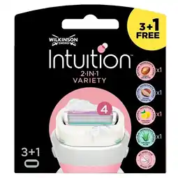 Trekpleister Wilkinson Intuition 2-in-1 Variety Navulmesjes aanbieding