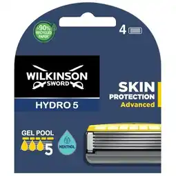 Trekpleister Wilkinson Sword Hydro5 Skin Protection Advanced Navulmesjes aanbieding