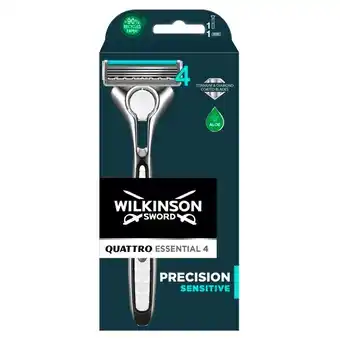 Trekpleister Wilkinson Sword Quattro Titanium Sensitive Limited Edition Scheermes aanbieding