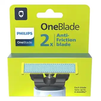 Trekpleister Philips OneBlade Anti-Friction Blade QP225/50 Navulmesjes aanbieding