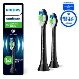 Trekpleister Philips Sonicare W2 Optimal White HX6062/13 Opzetborstels aanbieding