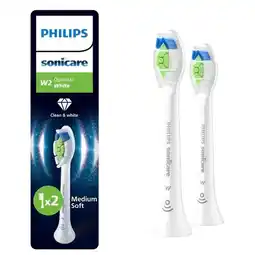 Trekpleister Philips Sonicare W2 Optimal White HX6062/10 Opzetborstels aanbieding