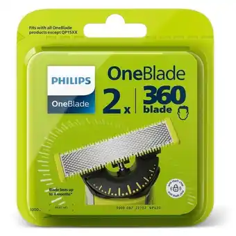 Trekpleister Philips OneBlade 360 Blade QP420/50 Navulmesjes aanbieding