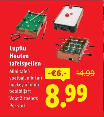 Lidl Lupilu Houten tafelspellen aanbieding