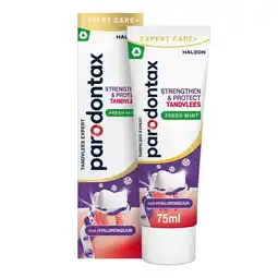 Trekpleister Parodontax Strengthen & Protect Fresh Mint Tandpasta aanbieding