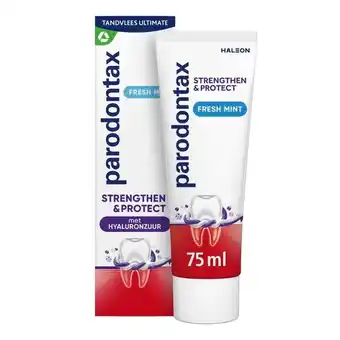 Trekpleister Parodontax Strengthen & Protect Fresh Mint Tandpasta aanbieding