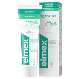 Trekpleister Elmex Sensitive Fresh Breath Tandpasta aanbieding