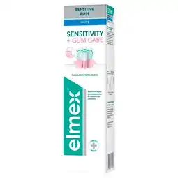 Trekpleister Elmex Sensitive Plus Gum + Gentle White Tandpasta aanbieding