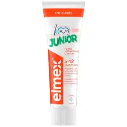 Trekpleister Elmex Anti-Cariës Junior 5-12 jaar Tandpasta aanbieding