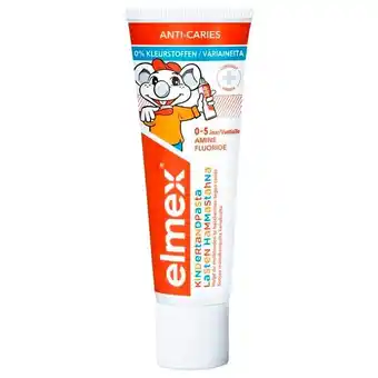 Trekpleister Elmex Anti-Cariës Peuter 0-5 Tandpasta aanbieding
