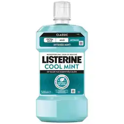 Trekpleister Listerine Cool Mint Mondspoeling aanbieding