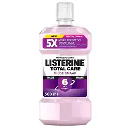 Trekpleister Listerine Total Care Milde Smaak Mondwater aanbieding