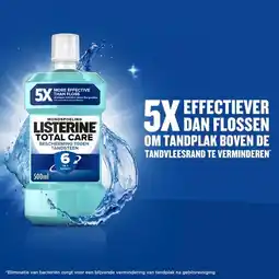 Trekpleister Listerine Total Care Anti-Tandsteen Mondspoeling aanbieding