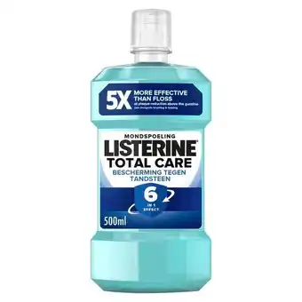 Trekpleister Listerine Total Care Anti-Tandsteen Mondspoeling aanbieding